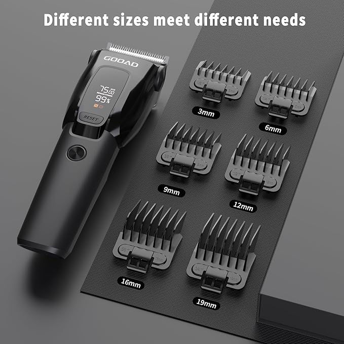 Dog Clippers for Grooming for Heavy Thick Coat, 3-Speed Low Noise Dog Grooming Kit, Electric Quiet Dog Hair Trimmer,Cordless,Rechargeable, Pet Hair Shaver for Small and Large Dogs Cats