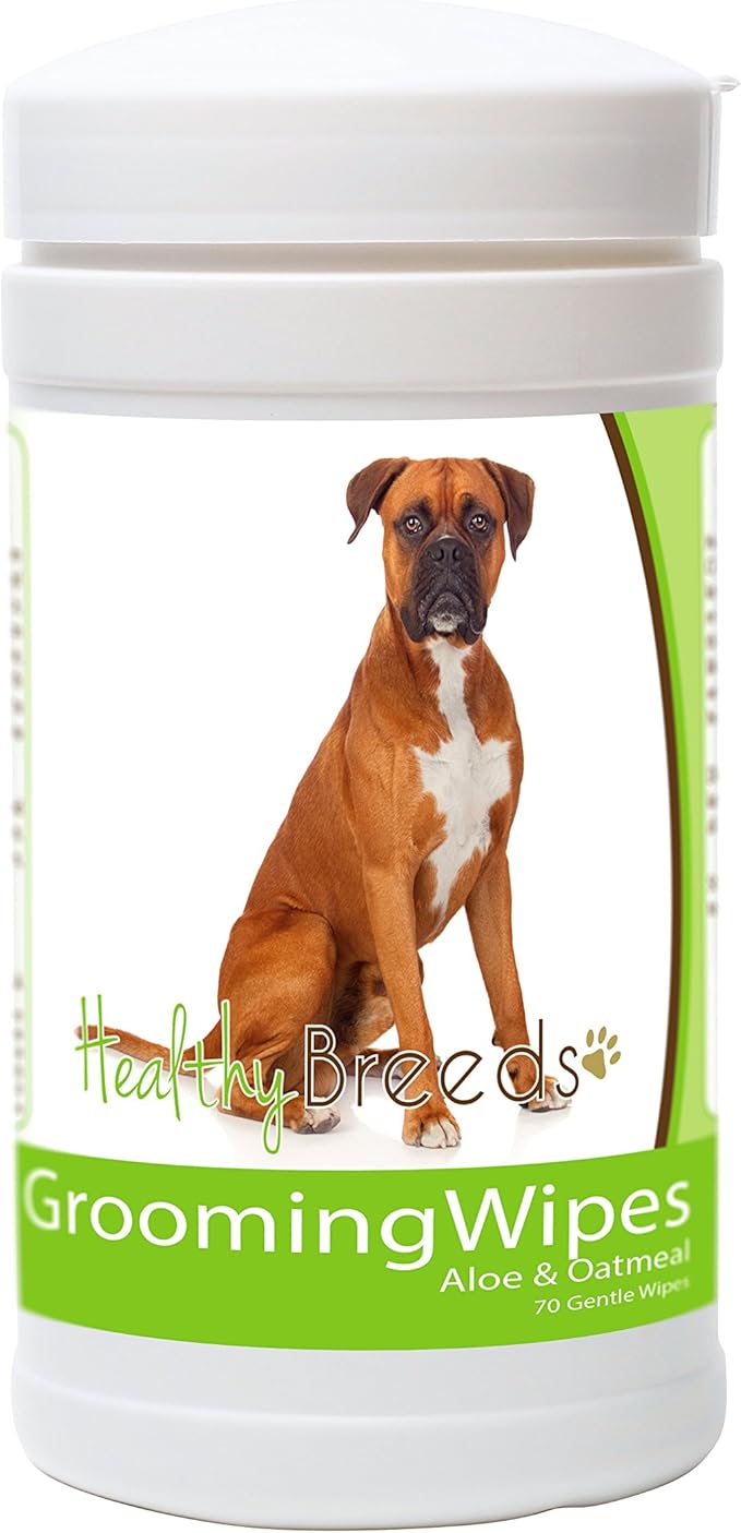 Healthy Breeds Boxer Grooming Wipes 70 Count