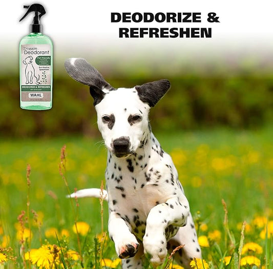 Wahl USA Deodorizing & Refreshing Pet Deodorant for Dogs - Eucalyptus & Spearmint Scent to Refresh the Skin and Coat - Model 820011A