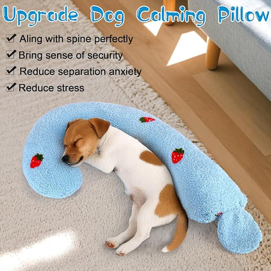 Mity rain Dog Pillow, Question Mark Dog Calming Pillow for Spin, Ultra Soft High Density Dog Neck Pillow for Joint Relief Sleeping Improve, Pet Calming Pillow Toy for Small/Medium/Large Dogs (Small)