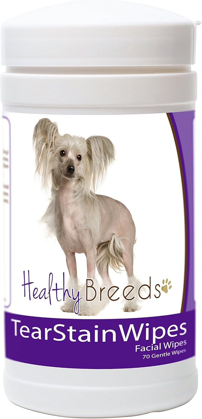 Healthy Breeds Chinese Crested Tear Stain Wipes 70 Count