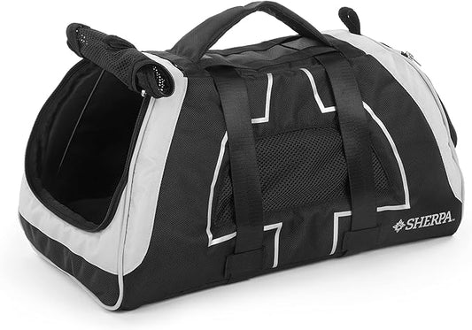Sherpa Forma Frame Crash-Tested Travel Pet Carrier, Airline Approved & Guaranteed On Board - Black, Medium