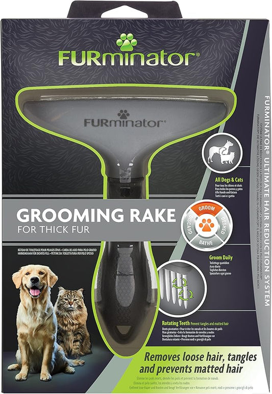 FURminator Grooming Rake for Cats and Dogs