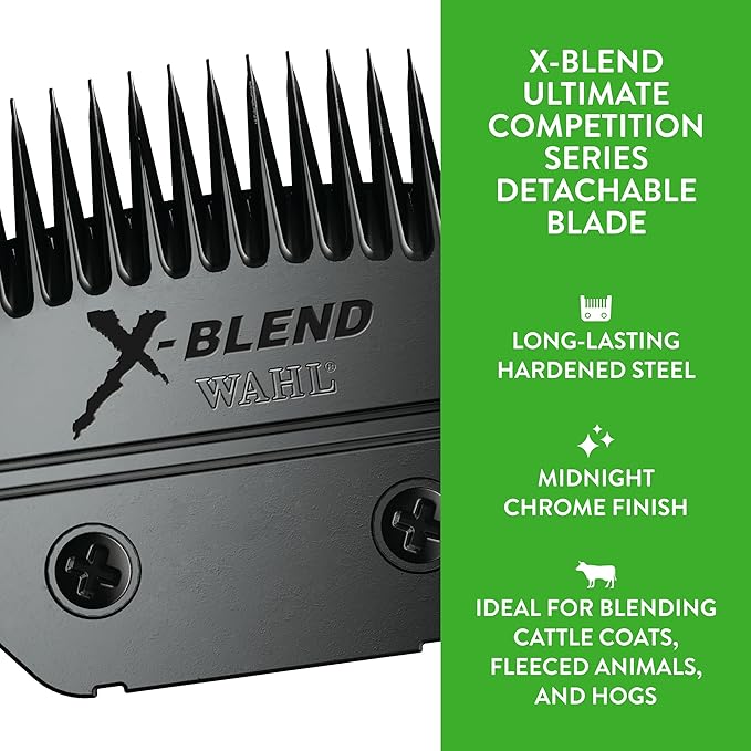 Wahl Professional Animal X-Blend Ultimate Competition Series Detachable Blade for Cattle and Sheep (2450-500)