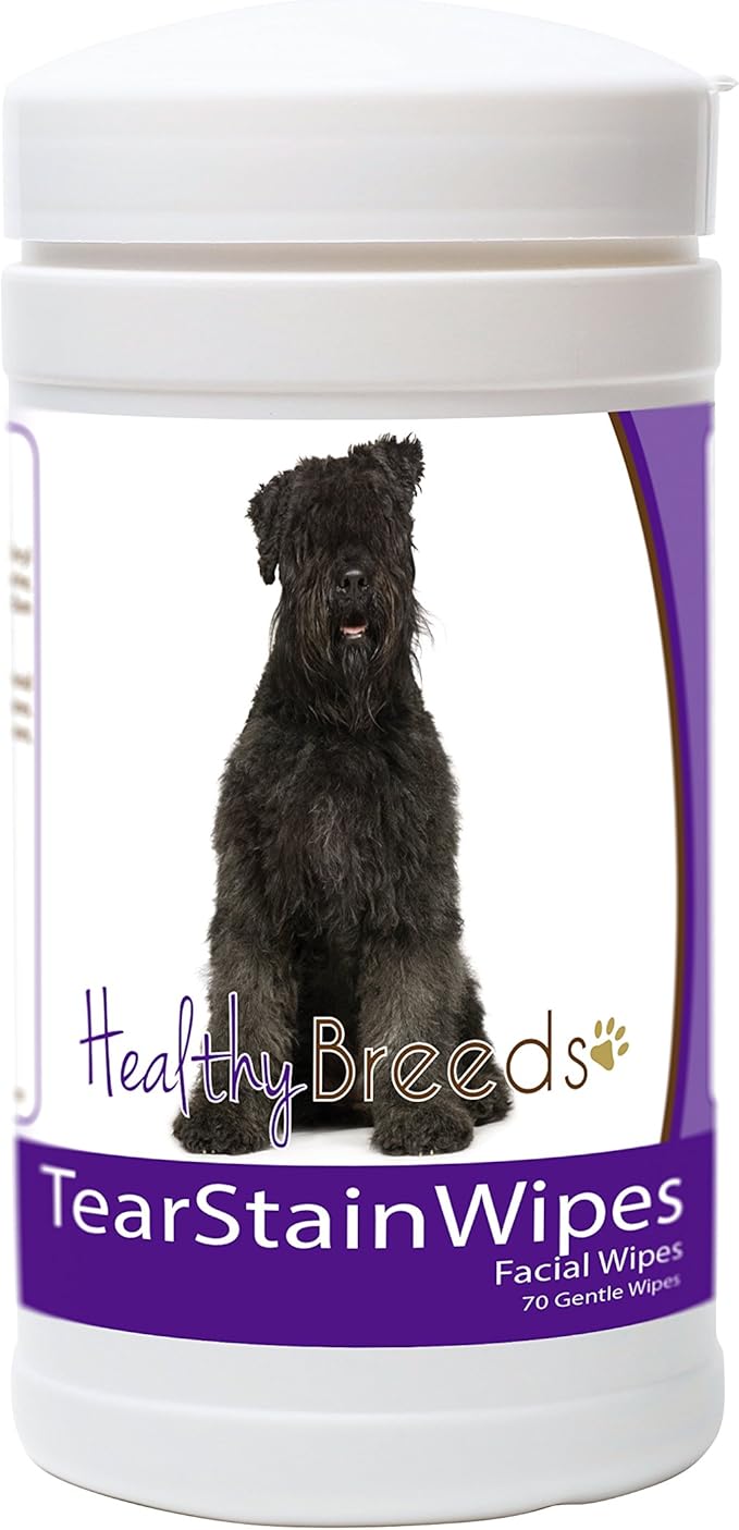 Healthy Breeds Bouvier des Flandres Tear Stain Wipes 70 Count