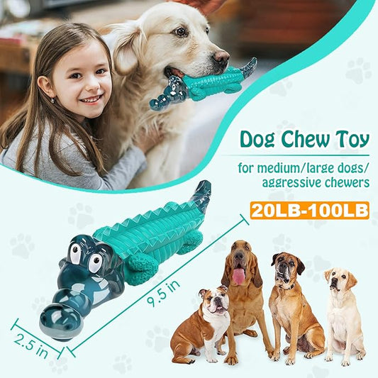 Dog Toys for Aggresive Chewers:Dog Toys for Large Dogs - Tough Dog Chew Toys - Indestructible Dog Toys for All Breed Sizes to Keep Them Busy