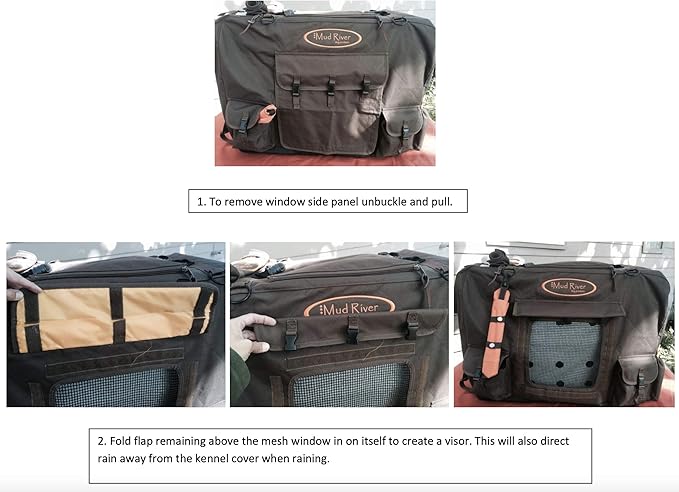 Mudriver Dixie Kennel Cover, Brown, X-Large