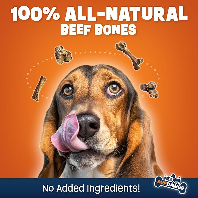Single Ingredient Dog Bones - Made in USA - Beef Femur Bones - Natural Dog Bones for Aggressive Chewers - from USDA Inspected Beef - Hickory Smoked - Individually Wrapped (16 Piece Pack)