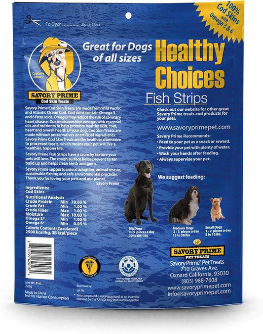 Savory Prime Cod Skin Crunchy Bites, 8-Ounce