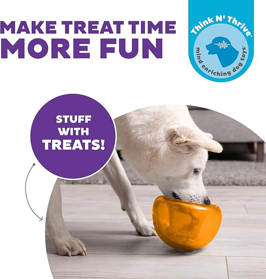 Outward Hound by Planet Dog Snoop Interactive Treat Dispensing Dog Toy, Large, Orange