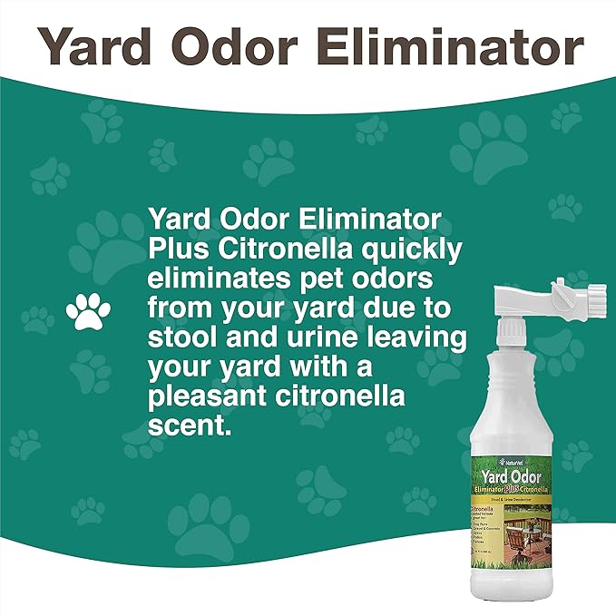 NaturVet GrassSaver 240 Ct & Yard Odor Eliminator Plus Citronella 32oz Spray Bundle | Keep Grass Green, Rid Your Lawn of Yellow Patches Caused by Dog Urine | Eliminate Stool & Urine Odors from Lawn