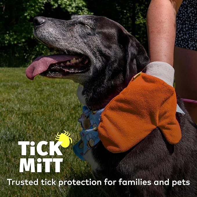 TiCK MiTT Orange Glove – Chemical-Free, Durable & Portable Outdoor and Pet Care Accessory