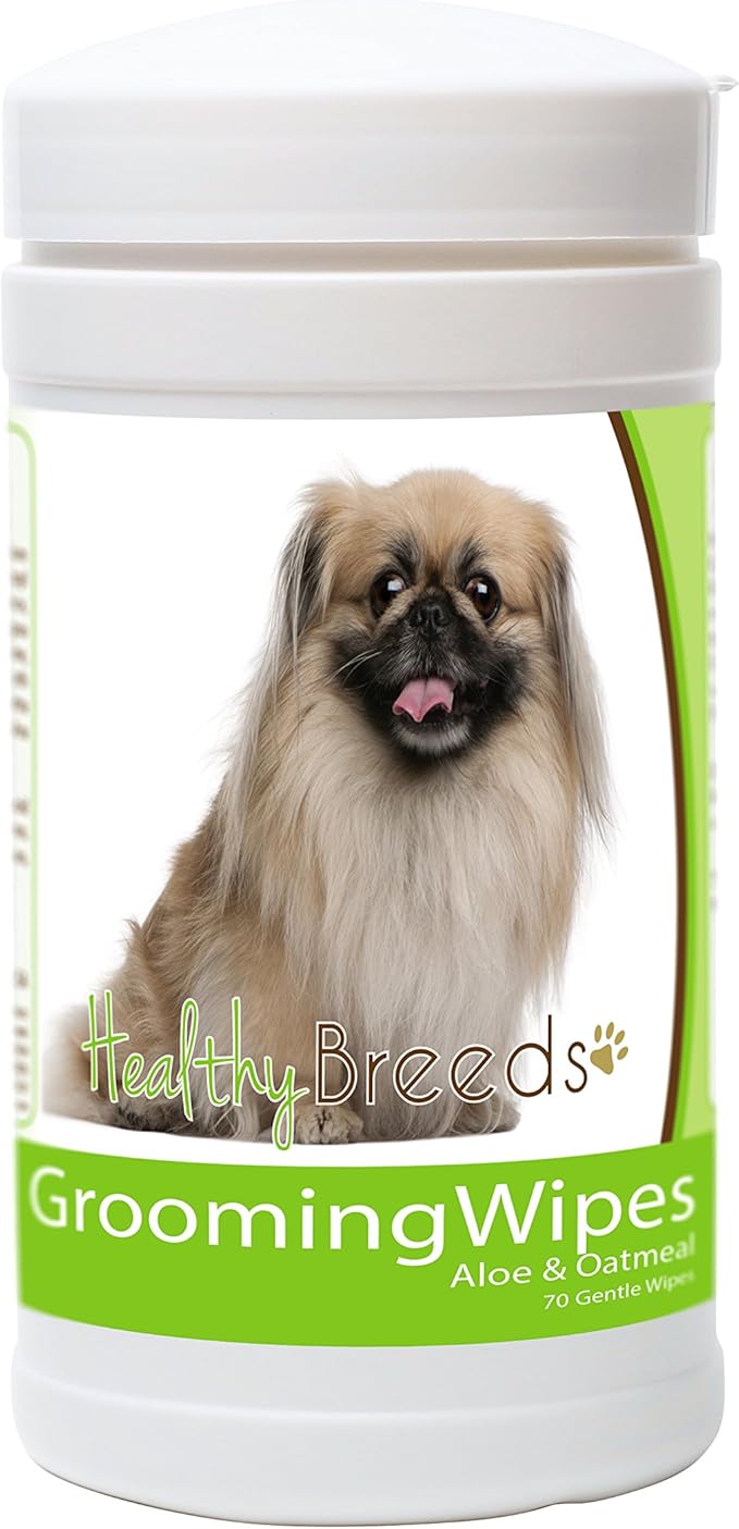 Healthy Breeds Pekingese Grooming Wipes 70 Count