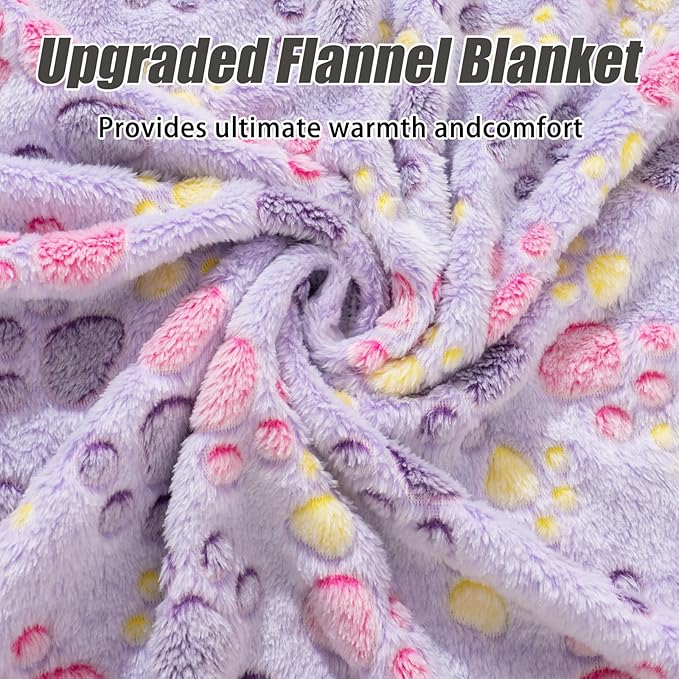 Dog Blankets for Dogs, Large Blanket Medium Blanket Dog Cat Soft Fuzzy Blankets Washable,Comfort Flannel,Fuzzy Soft Blankets for Dogs,Pet Blanket,Reversible Cow Print,41 x 31 inch,Dark Blue