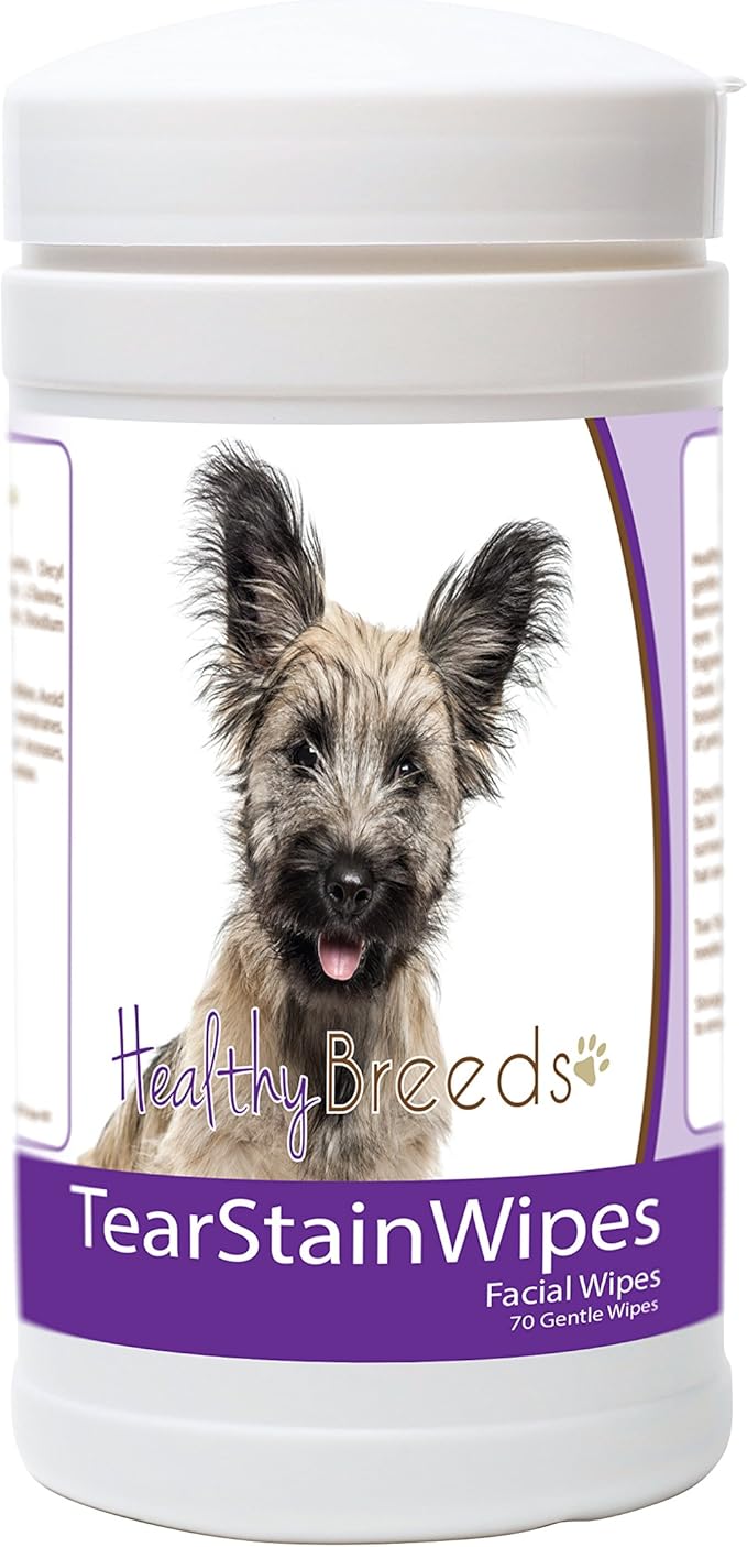 Healthy Breeds Skye Terrier Tear Stain Wipes 70 Count
