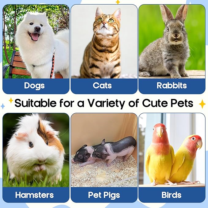 Pet Glove Wipes for Dogs - 14Pcs Peach & Bluebell Scented Pet Cleaning Gloves, No Rinse Deodorizing Grooming Wipes for Dogs and Cats Paws Body Butt, Suitable for Daily Care Dry Cleaning Travelling