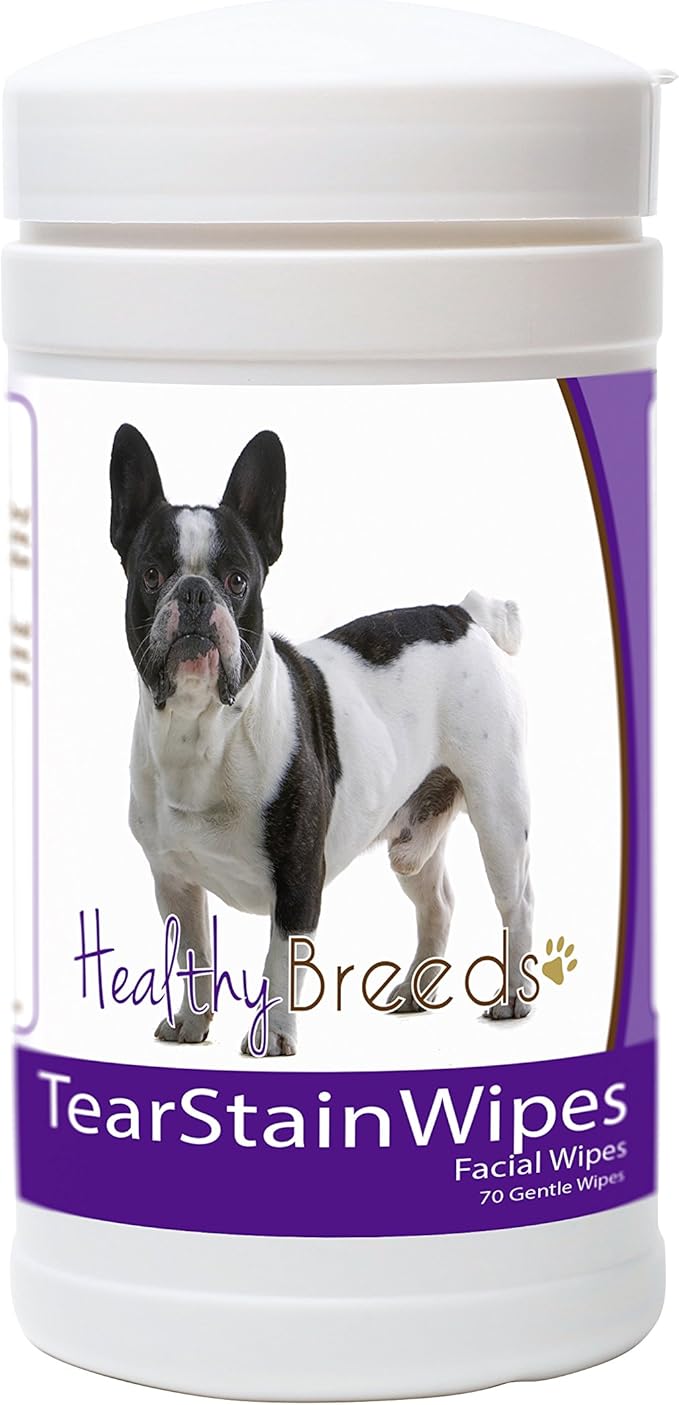 Healthy Breeds French Bulldog Tear Stain Wipes 70 Count