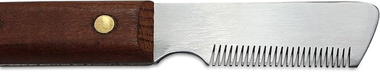 Mars Coat King Professional Dog Stripping Knife Grooming Tool, Fine Slant Tooth with Tapered Edge, Right-Handed