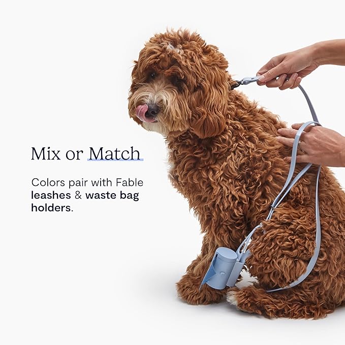 FABLE Signature Collar - Lightweight, Waterproof, & Durable Dog Collar - Coated Webbing Collar with Aluminum Buckle - Easy On/Off & Re-Sizing - Easy to Clean - Black - Extra Large