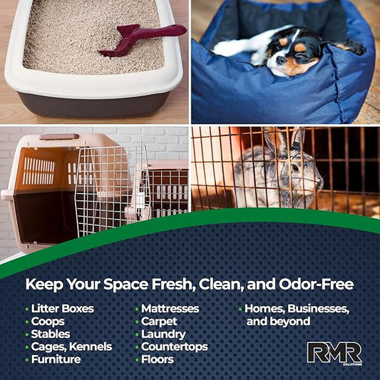 RMR Xtreme Pet Odor Eliminator Spray - Neutralize Strong Urine, Litter, Furniture, Crate, and Animal Smells, 15 Ounces, Unscented