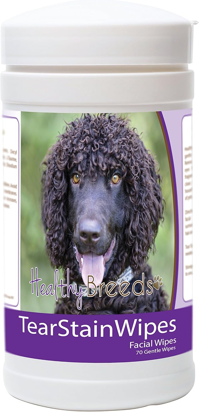 Healthy Breeds Irish Water Spaniel Tear Stain Wipes 70 Count