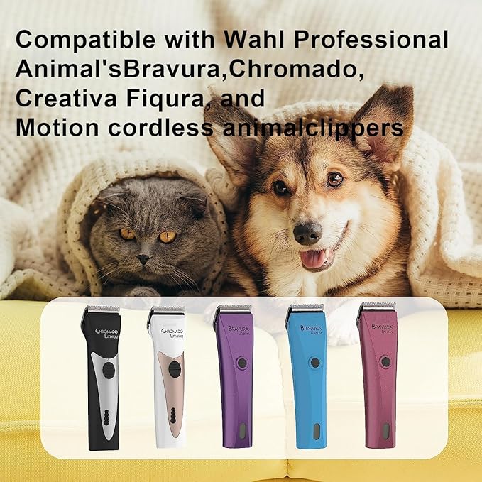 Adjustable Dog Grooming Clipper 5-in-1 Blade Compatible with WAHL Professional Animal Clipper Arco, Bravura, Chromado, Creativa, Figura, and Motion Pet, Dog, and Horse