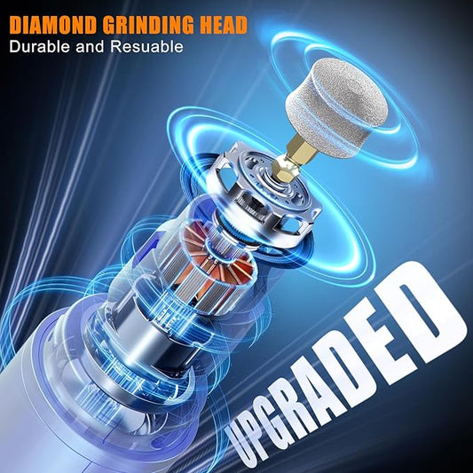 Dog Nail Grinder Quiet - Professional 2-Speed Electric Pet Nail Trimmer with Guard, Rechargeable & Painless Claw Grinder for Small Medium Large Dogs & Cats, Low Noise & Vibration