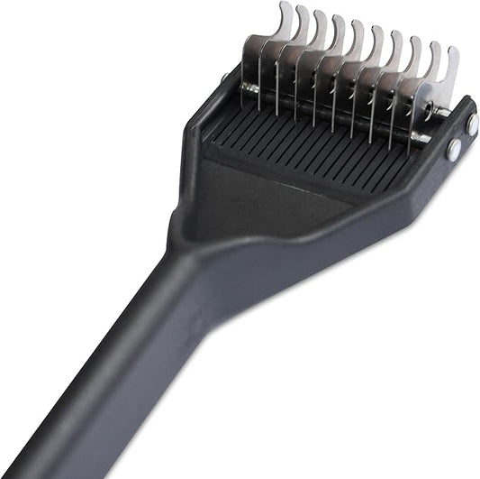 Mars Coat King Dematting Undercoat Grooming Rake Stripper Tool for Dogs and Cats, Stainless Steel with Plastic Handle, Made in Germany, 10-Blade Medium