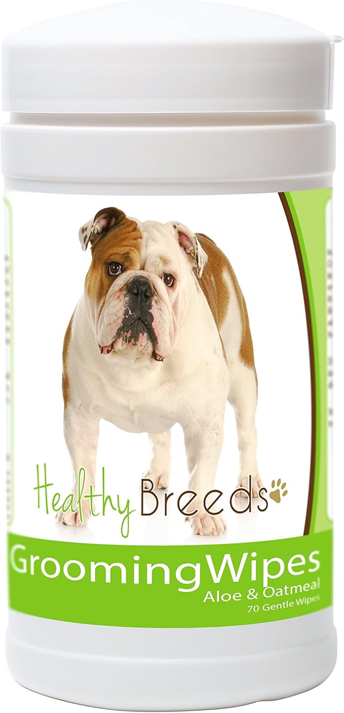 Healthy Breeds Bulldog Grooming Wipes 70 Count