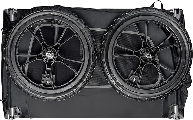 Retrospec Rover Waggin' Pet Bike Trailer - Small & Medium Sized Dogs Bicycle Carrier - Foldable Frame with 16 Inch Wheels - Non-Slip Floor & Internal Leash