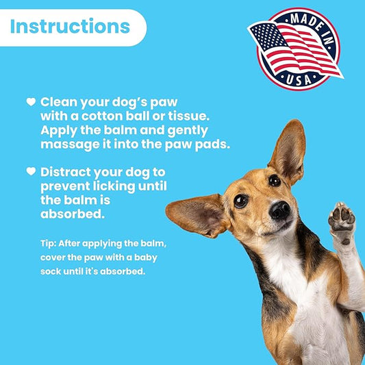 Pawtitas Paw Balm for Dogs Manufactured with Certified Organic Herbs Moisturizer for Cracked Burn Pads, Paw Balm Can 1.75 oz / 52 ml