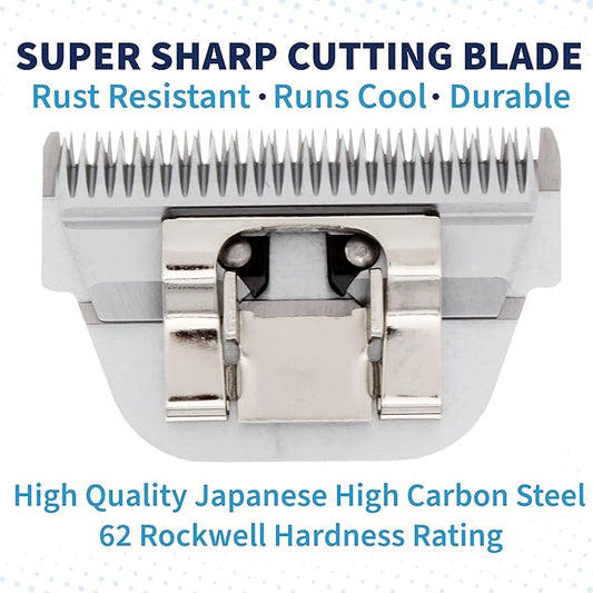 Detachable A Series Wide 5f Blade Dog Grooming Cuts Length 1/4" - 6.4mm Japanese High Carbon Steel Wide 6.4 mm Clipper Blade 5f | Detachable Blade Clippers (Compatible A5 Series(B5FW)