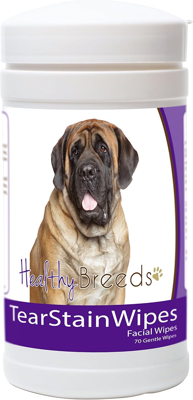 Healthy Breeds Mastiff Tear Stain Wipes 70 Count