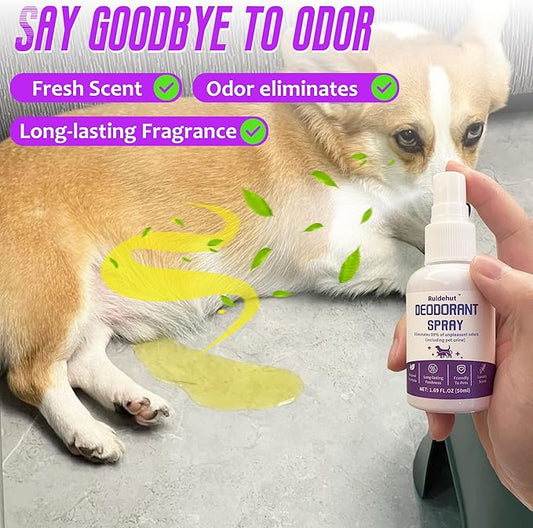 Dog Potty Training Spray & Dog Deodorant Spray, Assisted Puppy Potty Training,Eliminate Dog Urine Odor, 1.69 Fl Oz Spray Set (1.69 Fl Oz Spray Set)