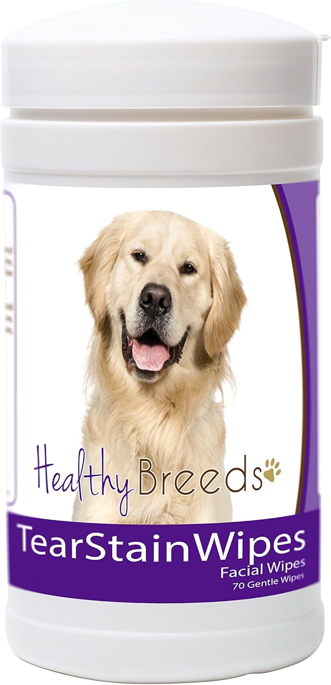 Healthy Breeds Golden Retriever Tear Stain Wipes 70 Count