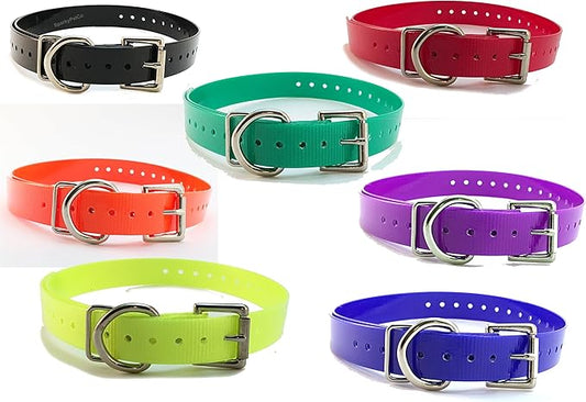 Replacement Strap for Dogtra Collars - 3/4" Wide Ultra-Durable Dog E-Collar Replacement for Training, Bark, Shock, Electric, and GPS Collars - 28" Adjustable Length Solid Purple