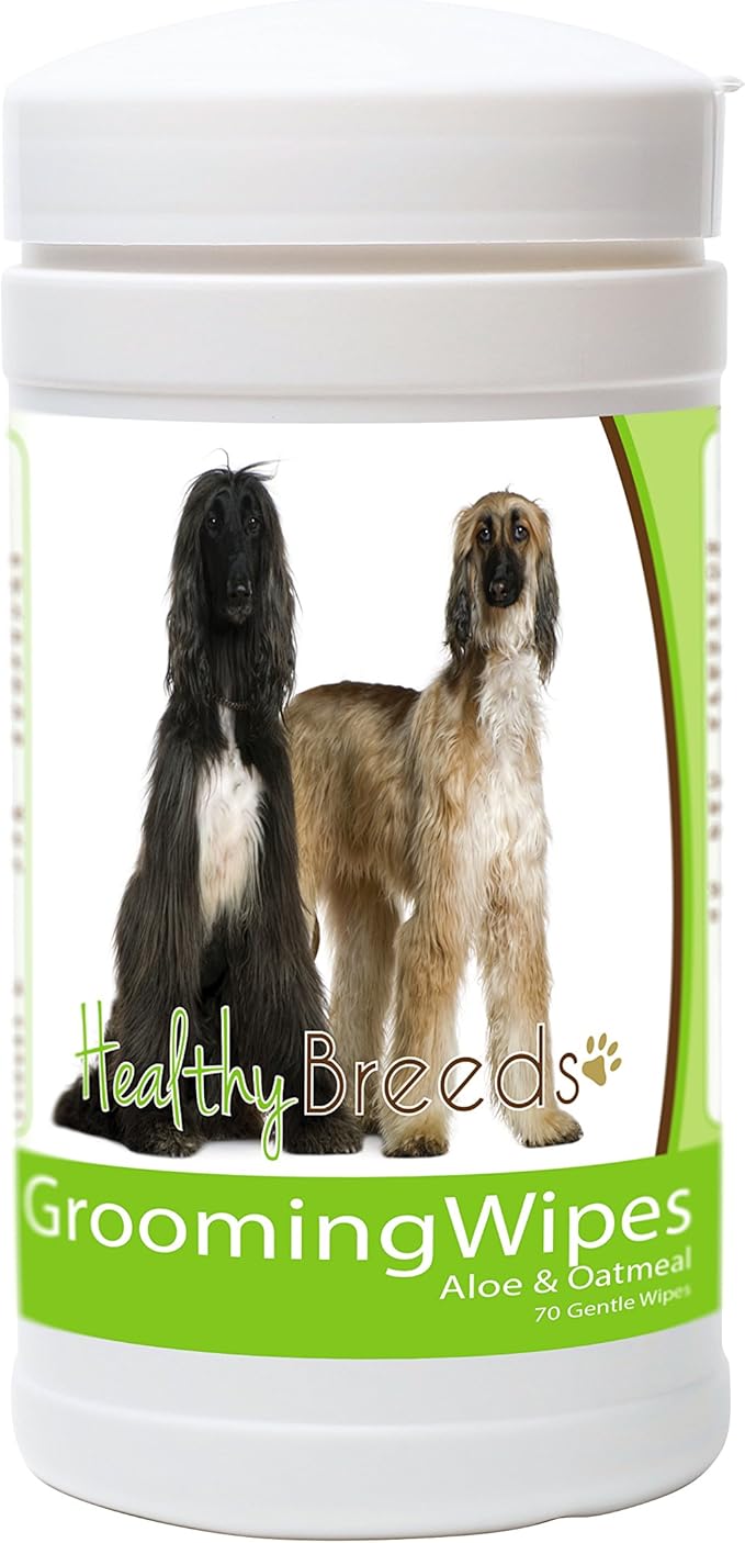 Healthy Breeds Afghan Hound Grooming Wipes 70 Count