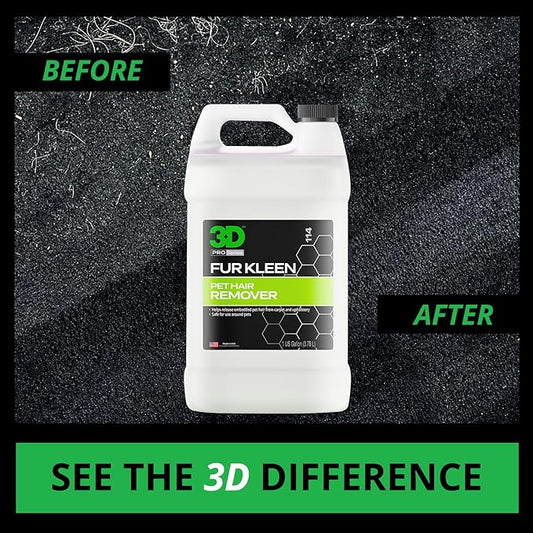 3D Fur Kleen - Pet Hair Remover & Cleaner - Loosens Embedded Pet Fur for Easy Removal - Safe for Carpets, Upholstery & Auto Interiors