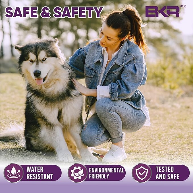Dog Flea and Tick Collar 2 Pack 8-Month Protection Waterproof Natural Flea Collar for Dogs Safe and Effective Includes Flea Comb and Tick Removal Tool Adjustable Size for All Dogs & Puppies