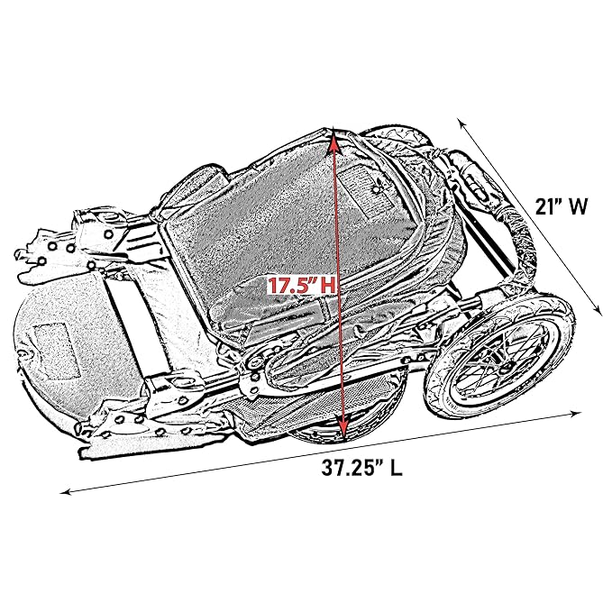 Pet Gear No-Zip Jogger Pet Stroller for Cats/Dogs, Zipperless Entry, Airless Tires, Easy One-Hand Fold, Cup Holder + Storage Basket
