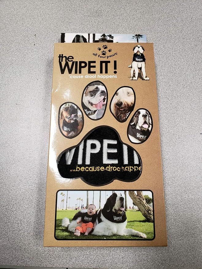 The All New Wipe It! Drool Towel for Dogs (Small)