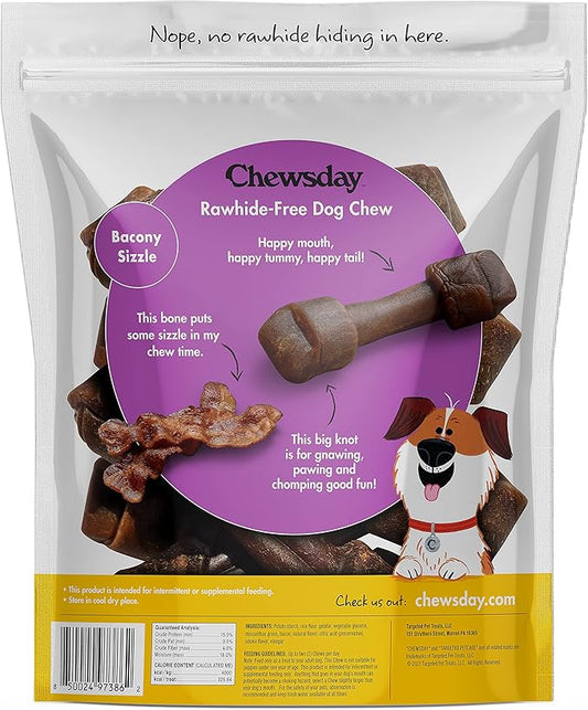 Chewsday Knotted Bacon LG 7ct