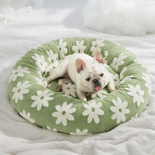 Lesure Dog Bed Cover - Medium Dog Bed Washable Removable Cover, Replacement Cover for Orthopedic Pet Mad Beds, 30x30x8 Inches Swamp Green