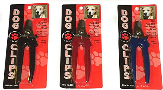 New Stainless Steel Nail Clippers For Larger Dogs Cats Clips Animal Grooming Kit with Nail Guard to Prevent Overcutting (Colors may Vary)
