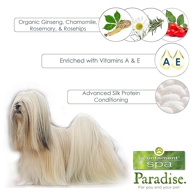 Best Shot Scentament Spa Botanical Body Spray, Body Spray Conditioner for Pets, Cat and Dog Cologne Spray, Sweet Pea, 8 Oz