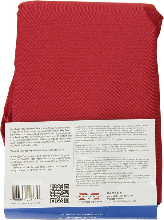 Marshall Pet Products SMR00261 Small Animal Fabric 8-Panel Play Pen Mat Cover, Colors Vary