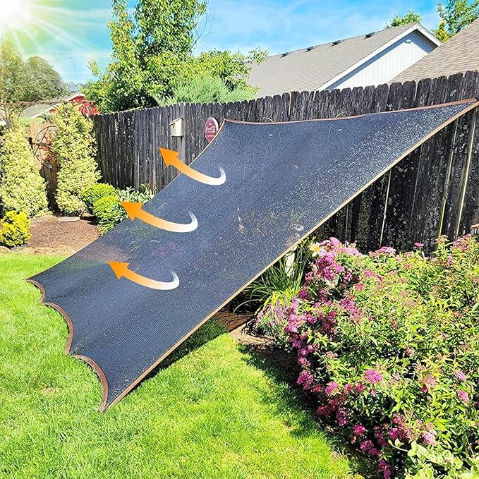 10 by 10 Feet Dog Kennel Cover Mesh Shade Panel with Grommets - Weather Guard Extra Large All Season Dog Run Cover & Roof - Fit for 10ft. X 10ft. Outdoor Cages and Large Pet