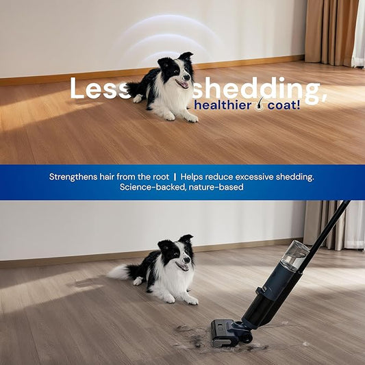 Natural Dog Shampoo for Hair Loss with Grapeseed, Aloe & Cedarwood, Gentle Shampoo Specially Formulated to Beautify The Dogs Coat, USA Made, 16fl oz 473 ml.