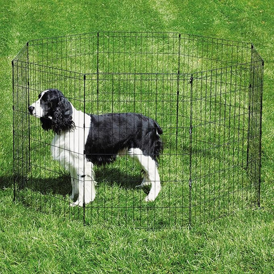 Pro Select Sure Ex Pen Pet Exercise Pen, Black 18In