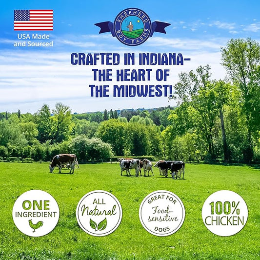 Freeze Dried Dog and Cat Treats, Chicken Heart, All Natural Freeze-Dried Dog Treat & Dog Snacks, Made in USA, High in Protein, Single Ingredient, Made in The USA, 3oz